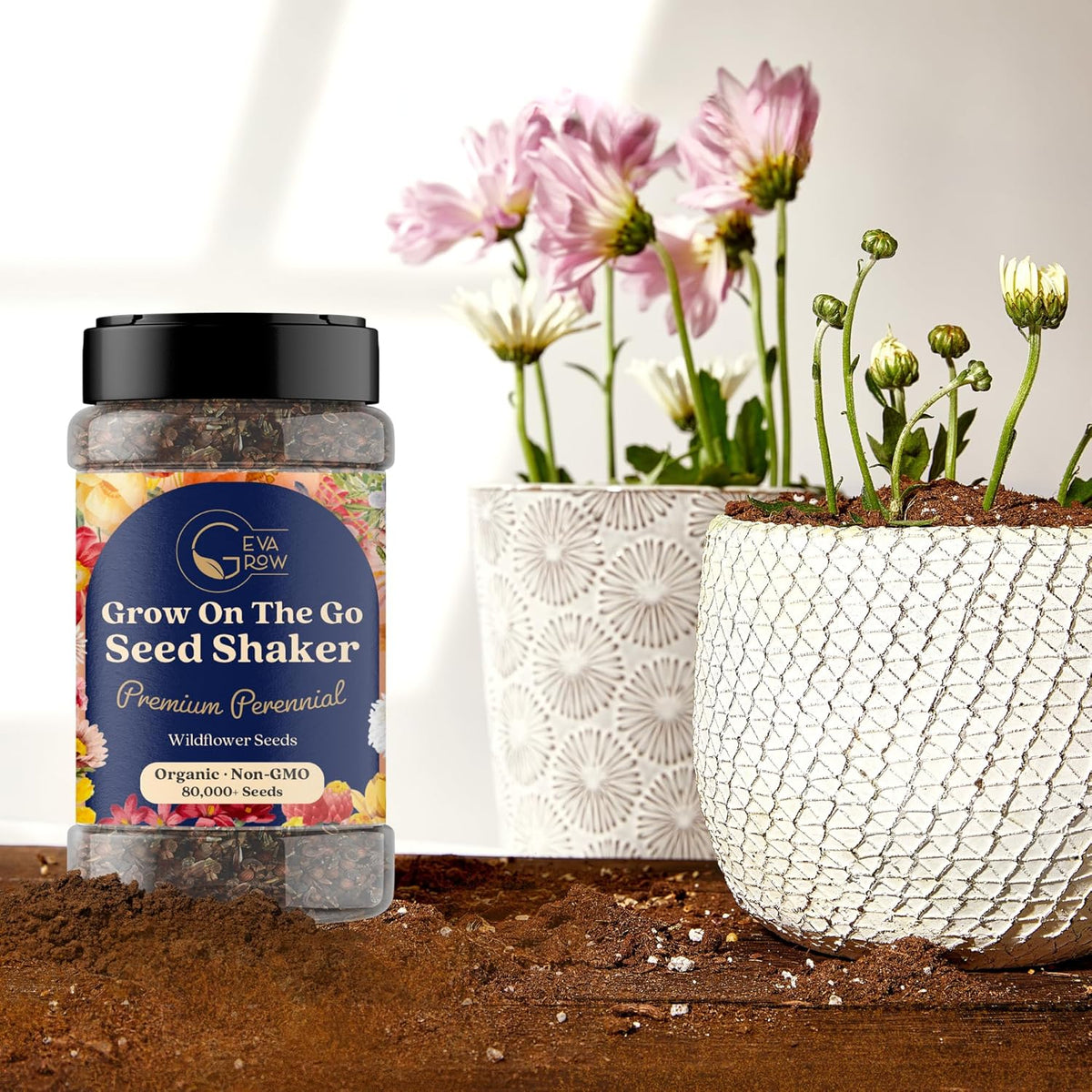 Wildflower Seed s – Perennial Flower Seeds Mix to Plant Anywhere, by Geva Grow | 12-Type Beautiful