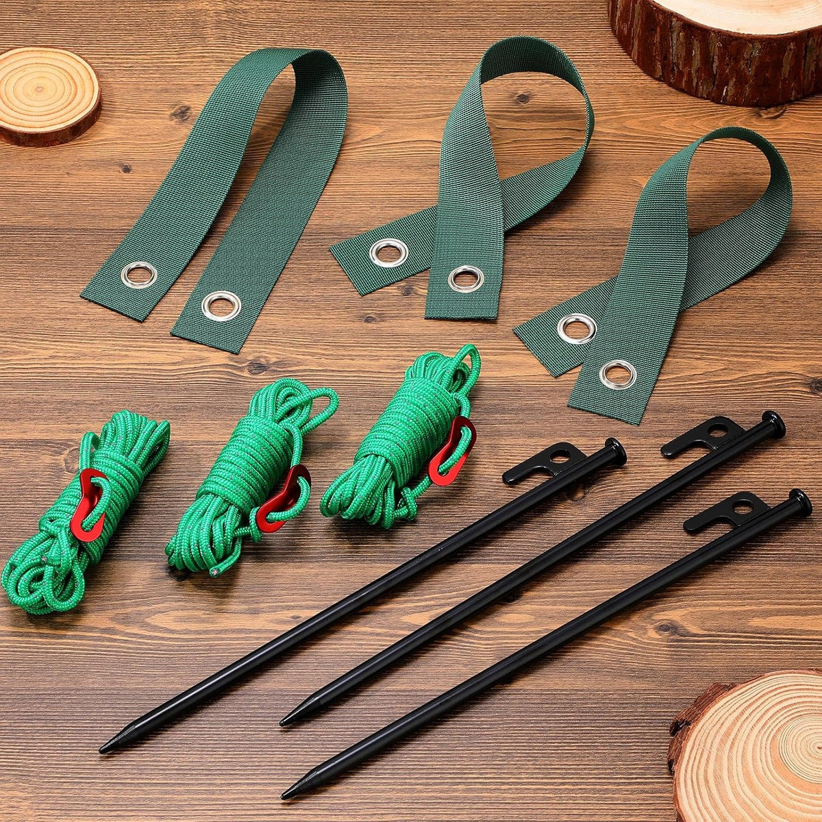 Sintuff 36 Pcs Heavy Duty Tree Stake Kits Stake and Support for Young Leaning Tree Anchor