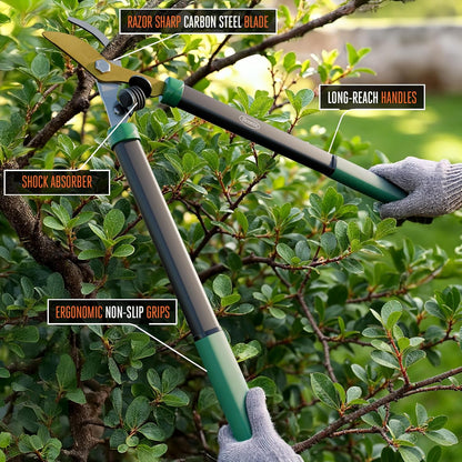 Scotts 21 in. Bypass Lopper for Tree Branch Trimming and Pruning – Heavy-Duty Branch Cutter with