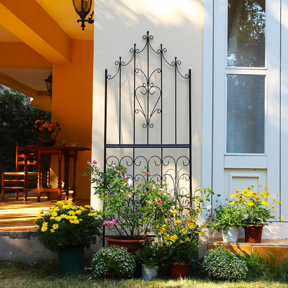 Trellis for Climbing Plants 70.8" H x 25.6" W Metal Premium Quality Material Rust-Resistant