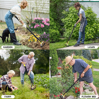 Hoe Garden Tool - Heavy Duty Hula Garden Hoe for Easy Weeding,30-54 Inch Long Handle Stirrup Hoes