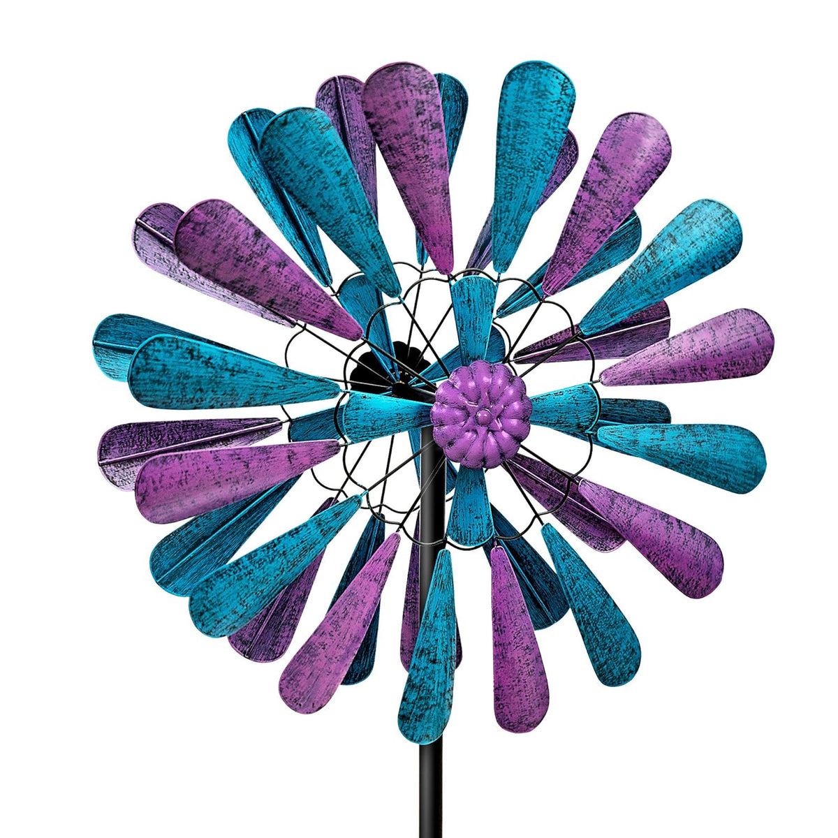 flybold Wind Spinner for Yard and Garden | Wind Spinners Outdoor, Metal, Large Windmill | 84in