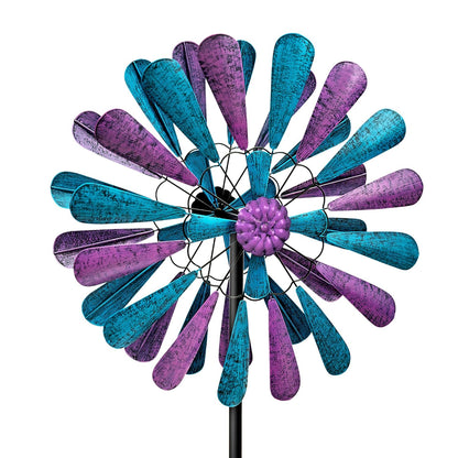 flybold Wind Spinner for Yard and Garden | Wind Spinners Outdoor, Metal, Large Windmill | 84in