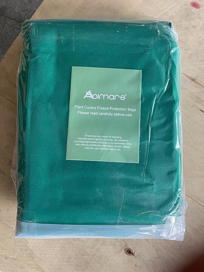 Abimars Thicker Plant Covers Freeze Protection Jacket 2.36 oz/yd², 5.2'x6.5' Reusable Winter Plant