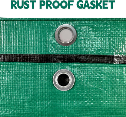 Tarp 6x8 ft Heavy Duty 100% Waterproof 10mil,UV Resistant,Durable Grommets and Reinforced Edges