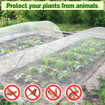 Stronger Garden Mesh Netting - 10 x 20 ft PPT Nano Bird Net Barrier, Mosquito Netting Screen for