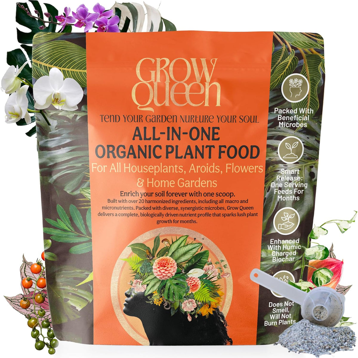 The All-in-One Complete Organic Plant Food, Indoor Plant Food for Houseplants, Organic Fertilizer