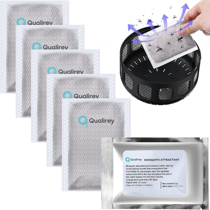 6 Pack Mosquito Attractant in Bulk, Lure for Bug Zapper Bait Refill Compatible with All Mosquito