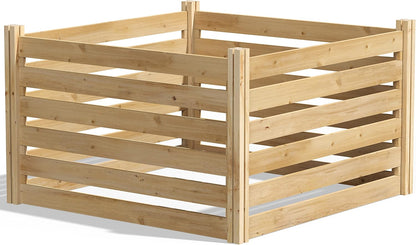 Greenes Fence Cedar Wood Composter, 48" L x 48" W x 31" H / 309.17 gallons - Made in USA with North