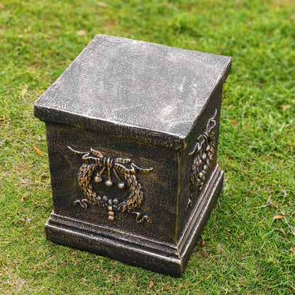 Garden Ear of Wheat Pedestal Statue Outdoor Base Decorative Sculpture Garden Flower Pot Side Table