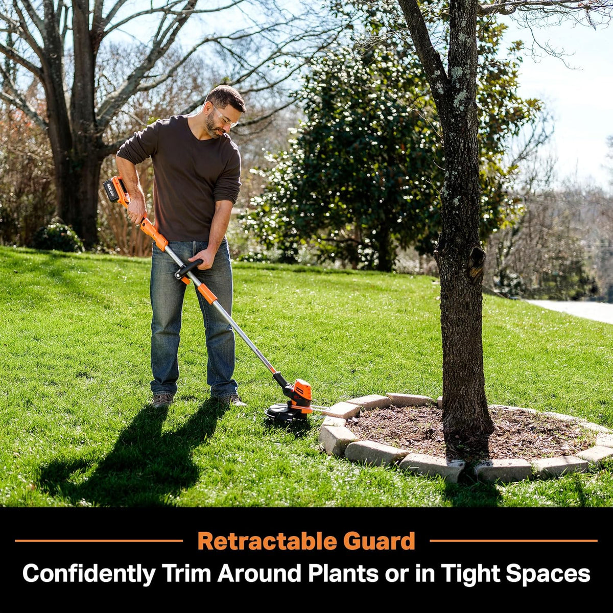 LawnMaster CLGT2412S 24V 12" Cordless String Trimmer 2.0AH Battery & Charger Included