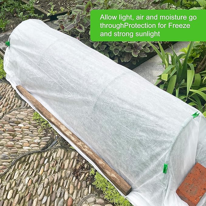 YFFSIDMY Plant Covers Freeze Protection 8'x40', Frost Blankets for Outdoor Plants and Trees, Frost
