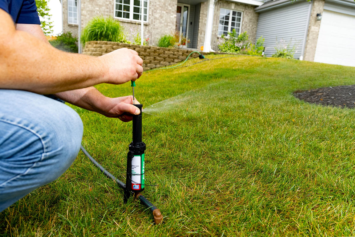 Rain Bird 32HE In-Ground Pro Rotor Pop-up Sprinkler System Kit with Click-N-Go Garden Hose