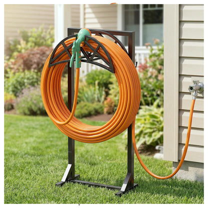 YFFSRJDJ Garden Hose Reel, Heavy Duty Water Hose Holder for Outside