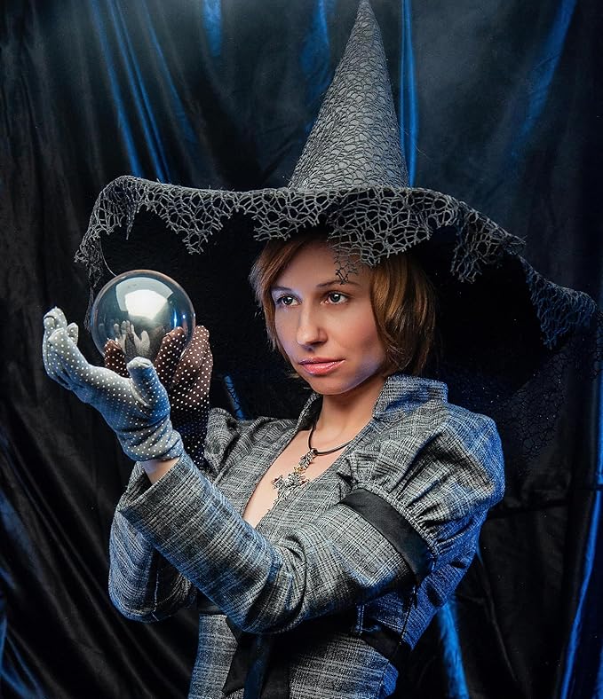 Modaier Crystal Ball 60mm with Wooden Stand and Gift Box for Magic,lensball Photography,Family