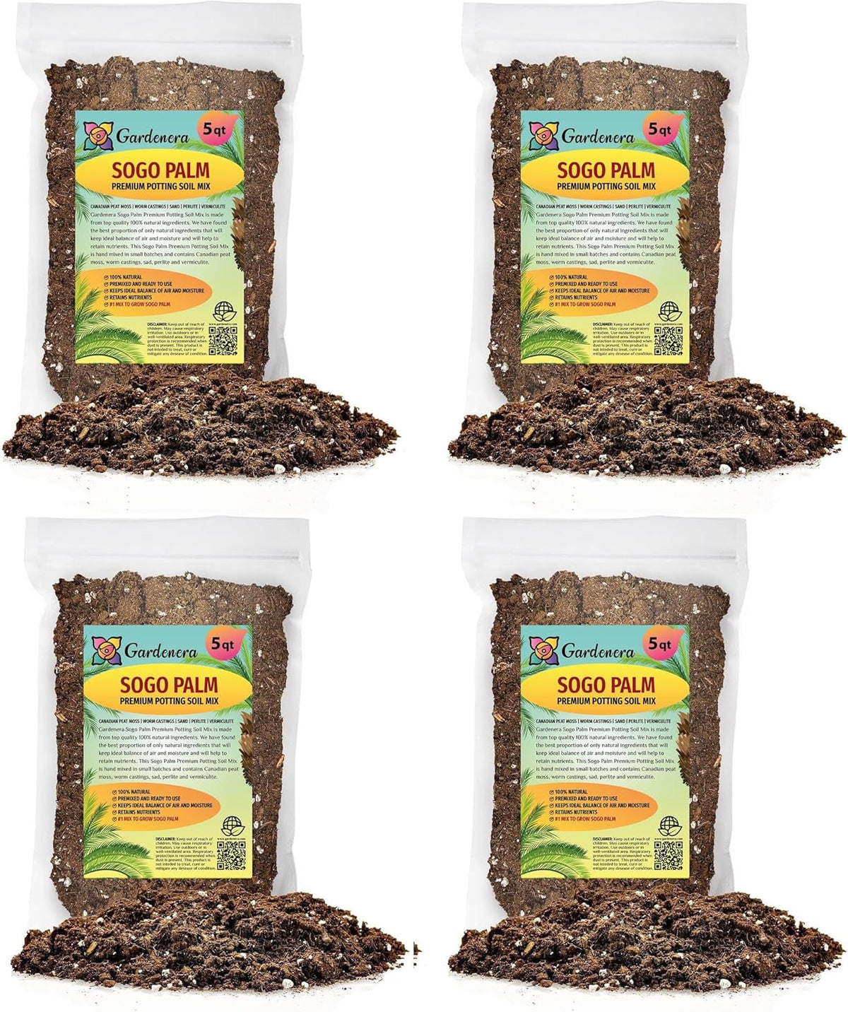 Gardenera SOGO Palm Potting Mix - Unlock Robust Growth and Striking Form with Our High-Performance