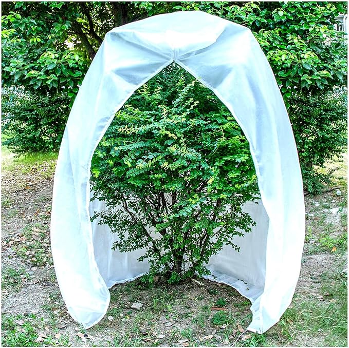 7.9×5.9FT Tree Covers for Winter, Plant Covers Freeze Protection with Drawstring and Zipper, Frost