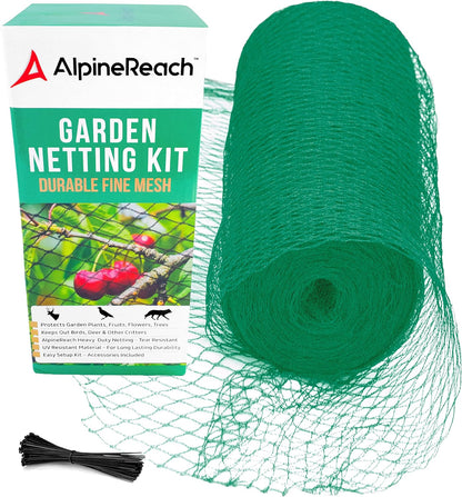 AlpineReach Garden Netting 7.5 x 100 ft Heavy Duty Bird Net, Deer, Plant Protection Extra Strong