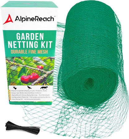 AlpineReach Garden Netting 15 x 30 ft Heavy Duty Bird Net, Deer, Plant Protection Extra Strong