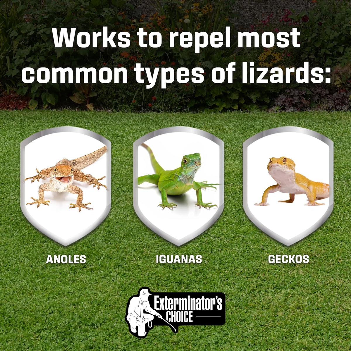 Exterminators Choice Gecko & Lizard Defense Spray - 1 Gallon (128 Fl Oz) White Unscented - Natural