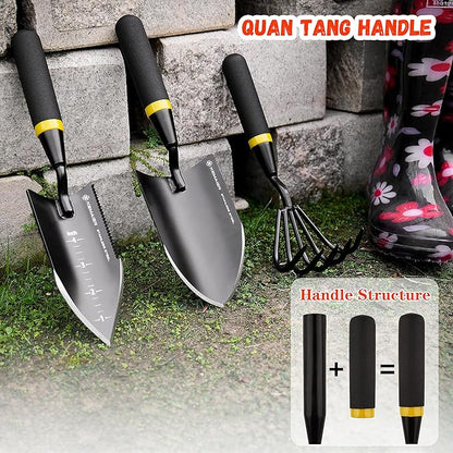 Heavy Duty Stainless Steel Garden Tool Set - Thoughtfully Crafted for Outdoor Patio Use, Perfect