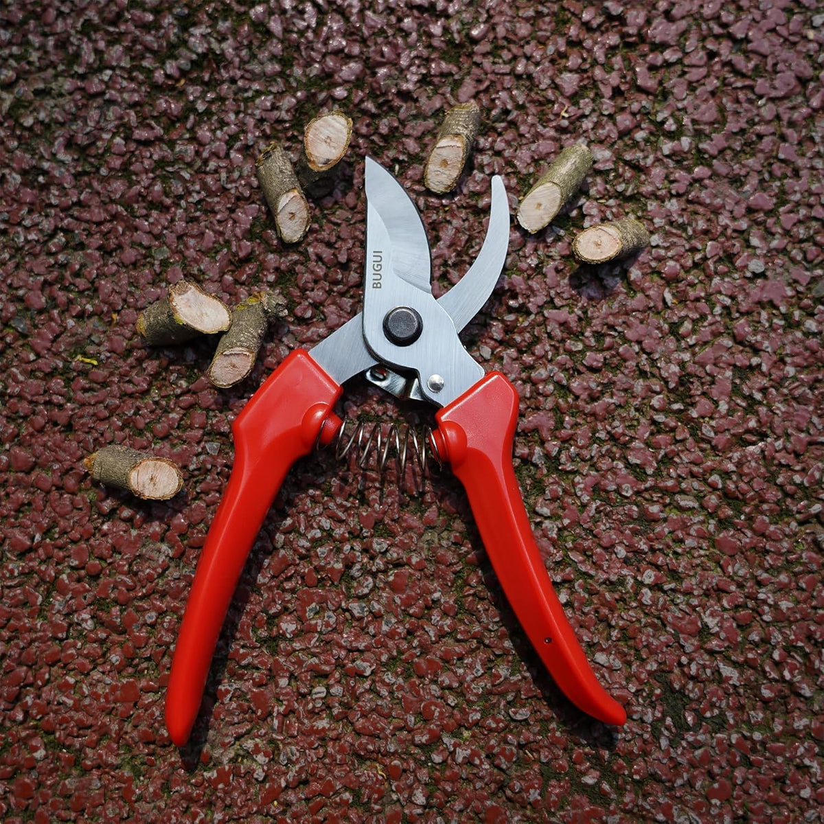 7" Small Pruning Shears Garden Shears - Premium Alloy Steel Bypass Pruner, Precision-ground Blades