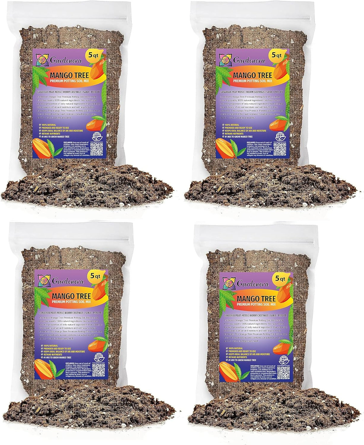 Gardenera Mango Tree Potting Mix - Unlock Robust Growth and Succulent Mangoes with Our