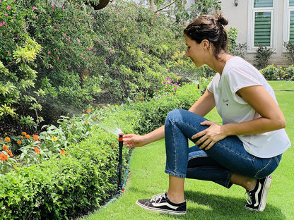 Eden 96093 Multi-Adjustable Flex Design Garden Sprinkler with Extension Set, Great for DIY