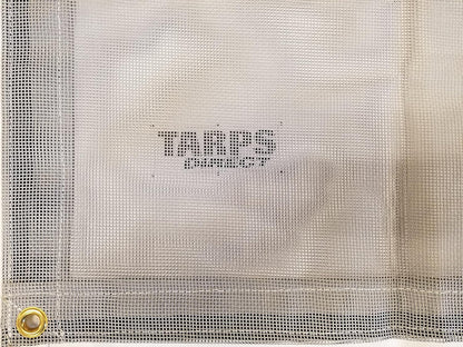 12 Ft. x 18 Ft. Gray 10 Oz. Vinyl Coated Mesh Tarp