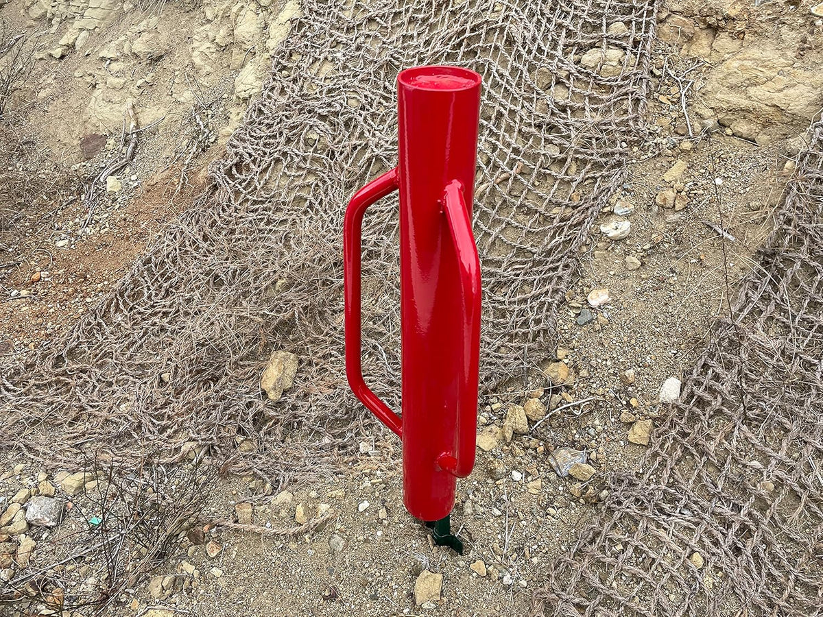 Sandbaggy U & T Post Driver, 30% More Heavier & Sustainable Than Competitors - 15.5 lb Fence Post