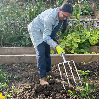 Spear & Jackson Traditional Stainless Steel Digging Fork, Heavy Duty Durable Stainless Steel Garden