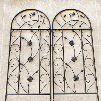 Metal Garden Trellis Rustproof Trellis for Climbing Plants Outdoor Flower Support Bird Deco