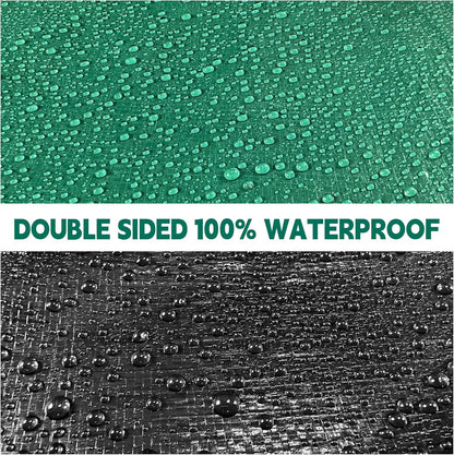 Tarp 6x8 ft Heavy Duty 100% Waterproof 10mil,UV Resistant,Durable Grommets and Reinforced Edges