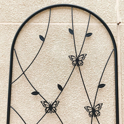 2 Pack Metal Garden Trellis 86.7" Tall Outdoor Climbing Plant Support for Roses, Flowers, Rustproof