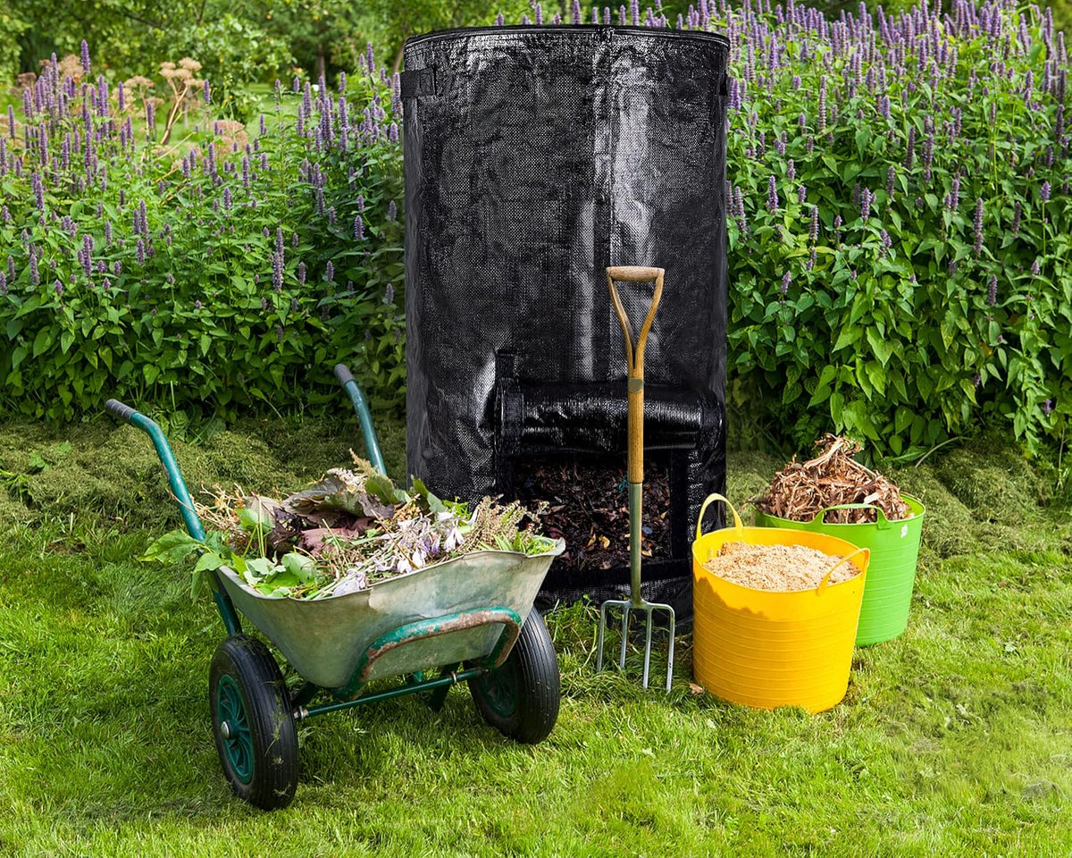 MyLifeUNIT Compost Bins Outdoor, Composting Bin for Outside Garden, Reusable Garden Yard Waste Bag