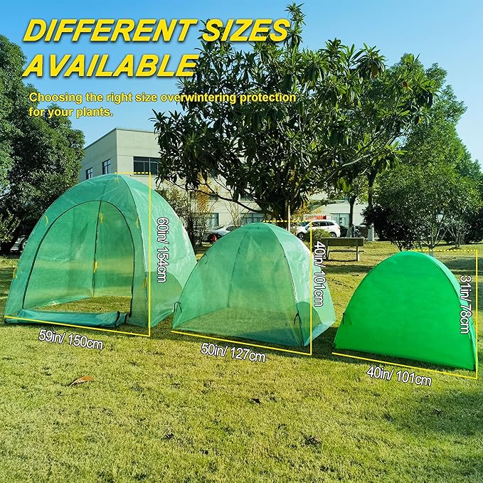 50″*50″*40″ Winter Plant Warm Covers - Raised Bed Cover, Garden Row Accelerator, Warm Tent Freeze