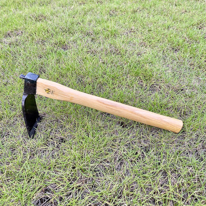 14 Inch Heavy Duty Curved Hoe, Without Welding, Gardening Tool, Oak Handle, for Digging, Weeding
