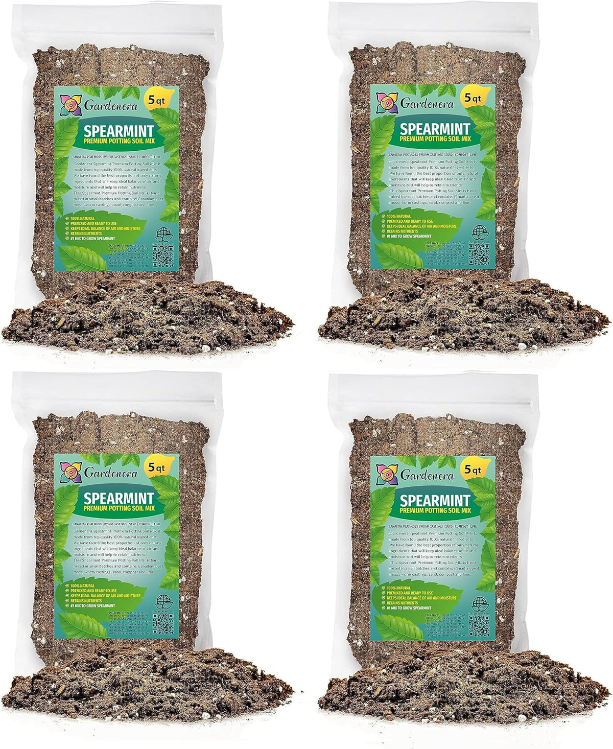 Gardenera Spearmint Plant Potting Mix - Unlock Robust Growth and Invigorating Scent with Our