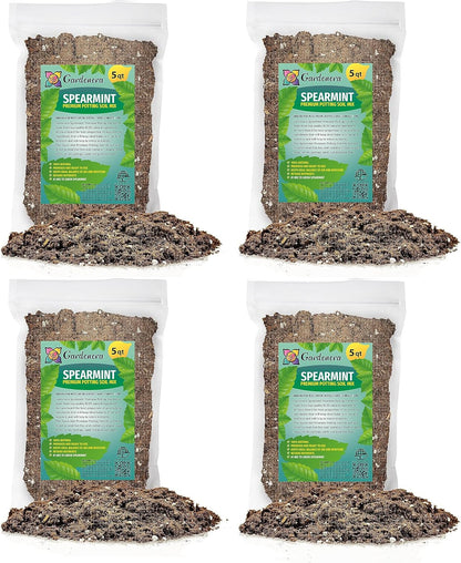 Gardenera Spearmint Plant Potting Mix - Unlock Robust Growth and Invigorating Scent with Our