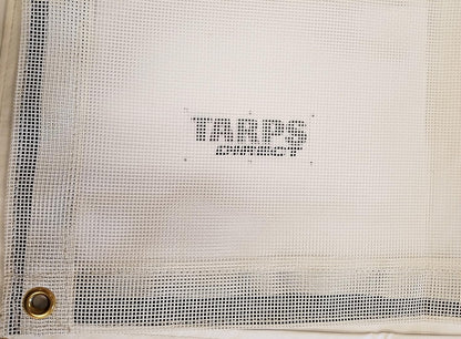 12 Ft. x 50 Ft. White 10 Oz. Vinyl Coated Mesh Tarp