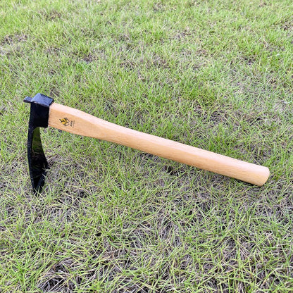 14 Inch Heavy Duty Narrow Hoe, Without Welding, Japanese Carbon Steel with Oak Wooden Handle