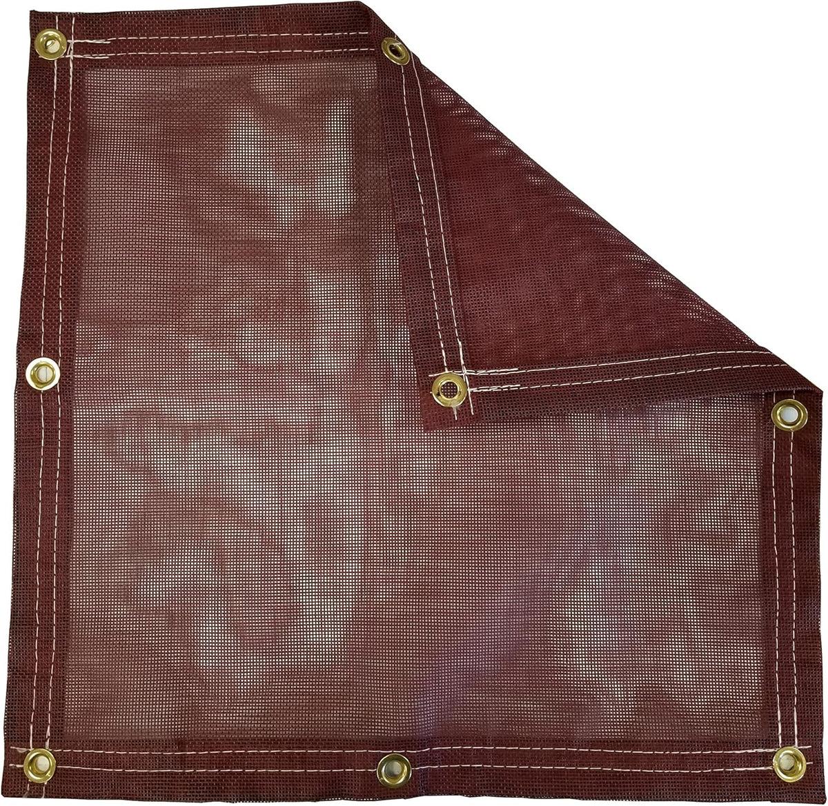 10 Ft. x 46 Ft. Burgundy 10 Oz. Vinyl Coated Mesh Tarp