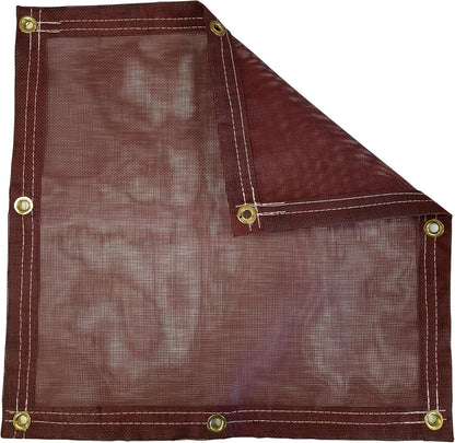 10 Ft. x 46 Ft. Burgundy 10 Oz. Vinyl Coated Mesh Tarp