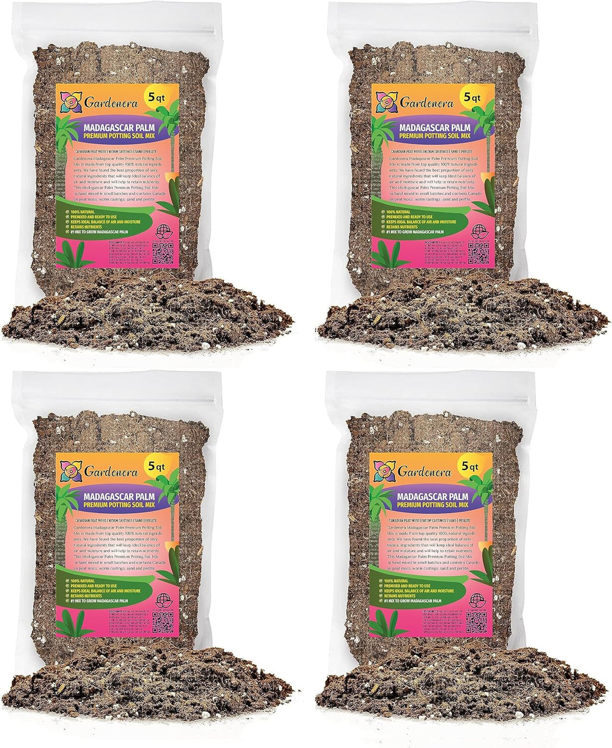 Gardenera Madagascar Palm Potting Mix - Unlock Robust Growth and Striking Form with Our