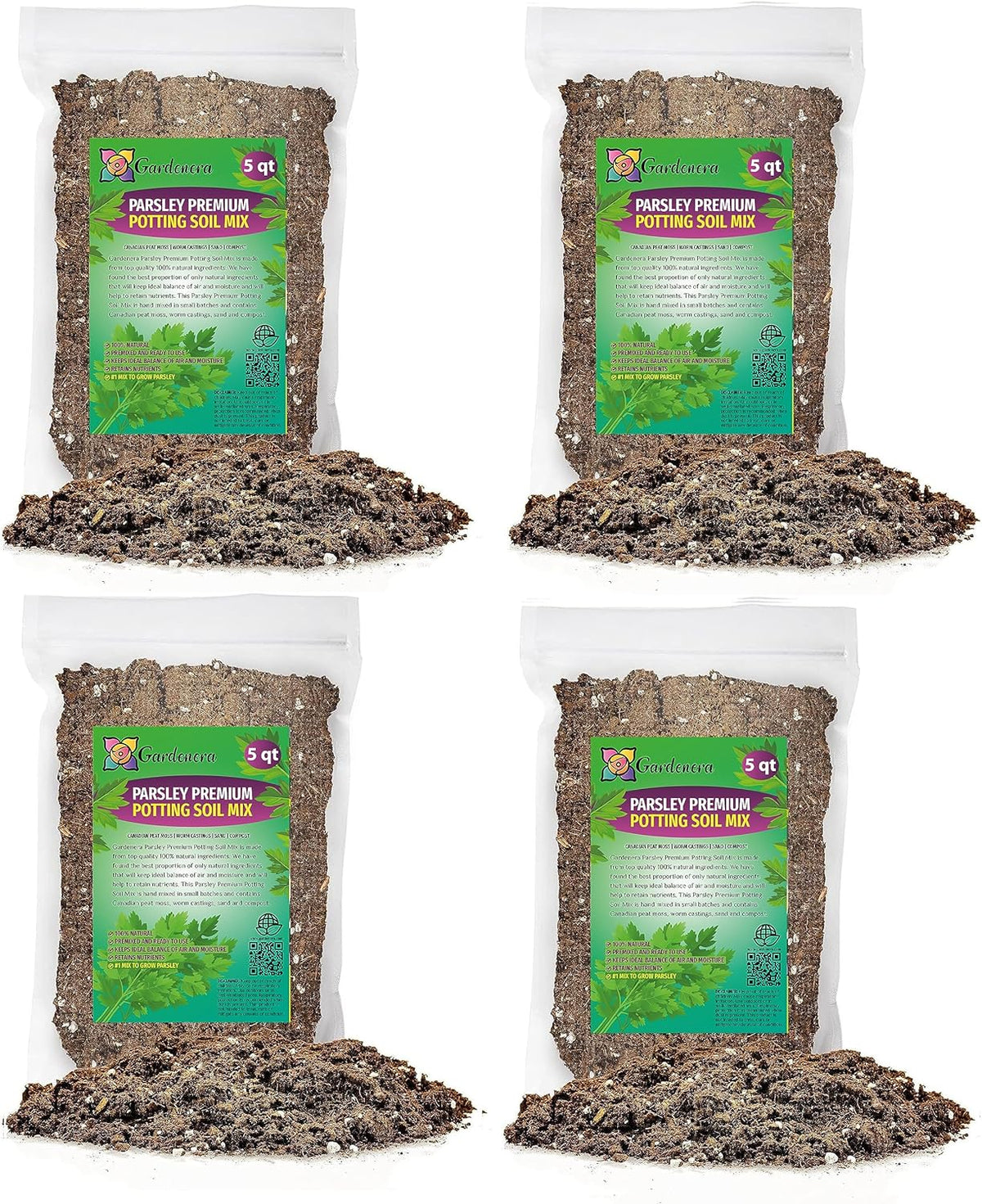GARDENERA Parsley Plant Potting Soil [20 Quarts] Enhance Flavor and Health with Professional Grade