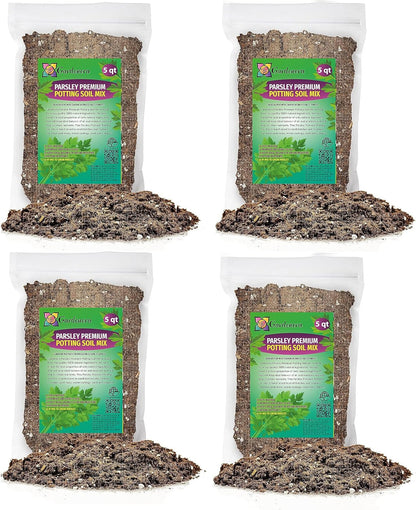 GARDENERA Parsley Plant Potting Soil [20 Quarts] Enhance Flavor and Health with Professional Grade