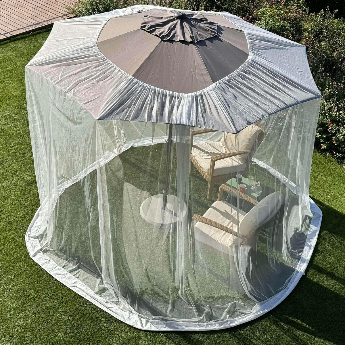 Mosquito Net for Umbrella 7.5 FT | Large Sizes & Fabric Designed for Outdoors | Insect House Screen