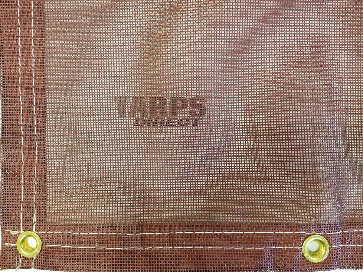 10 Ft. x 46 Ft. Burgundy 10 Oz. Vinyl Coated Mesh Tarp