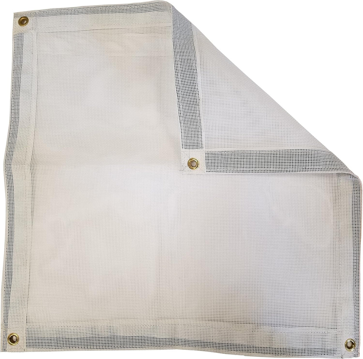 12 Ft. x 20 Ft. White 10 Oz. Vinyl Coated Mesh Tarp