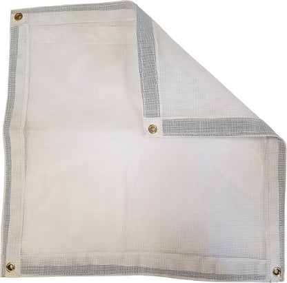 14 Ft. x 24 Ft. White 10 Oz. Vinyl Coated Mesh Tarp